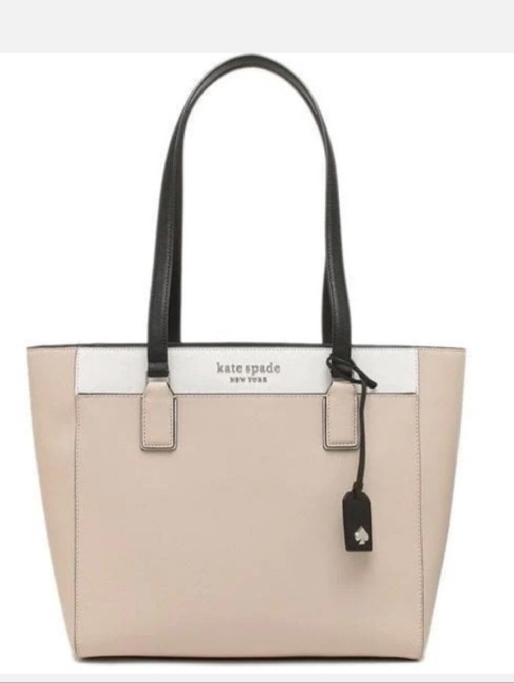 kate spade Pale Pink & Cream Structured Tote